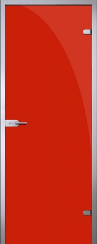 Стеклянная дверь Red (красная) АКМА