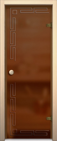 Стеклянная дверь для сауны АКМА light София Ручка кноб