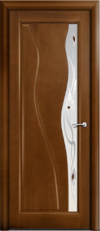 Дверь Мильяна серия Стелла модель Ирэн Палисандр модельное стекло