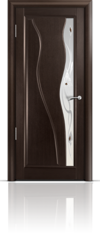 Дверь Мильяна серия Стелла модель Ирэн Венге модельное стекло