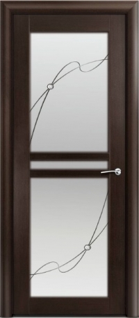 Дверь Мильяна серия Стелла модель Натель Венге модельное стекло вариация