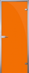 Стеклянная дверь Orange (оранжевая)