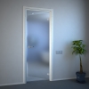 Матовая бесцветная дверь