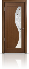 Дверь Мильяна серия Стелла модель Элиза Палисандр модельное стекло
