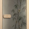 Дверь для сауны "Бамбук" 75 Хром